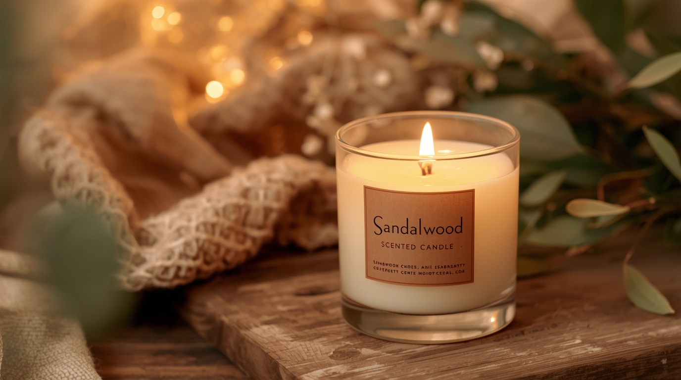Vefglix Sandalwood Scented Candle